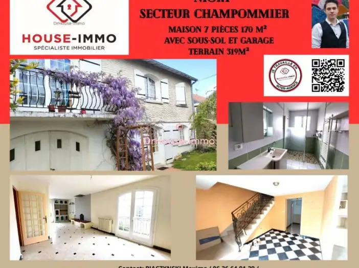 Maison 7 pièces de 170 m² - Niort (79000)