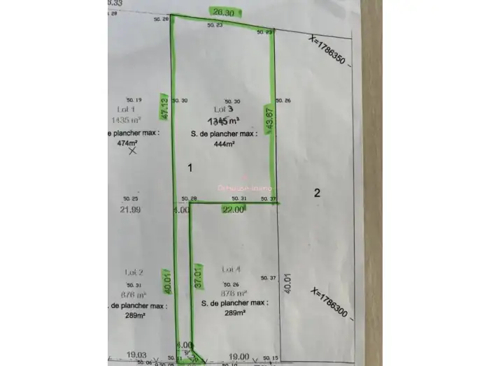 Terrain de 1 345 m² - Montceaux-lès-Vaudes (10260)