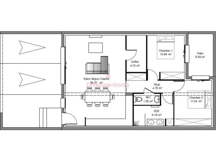 Terrain de 139m²