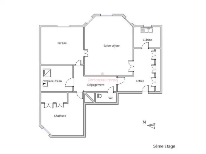 Appartement 3 pièces de 80 m² - Levallois-Perret (92300)