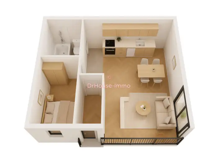 Appartement 2 pièces de 45 m² - Wambrechies (59118)