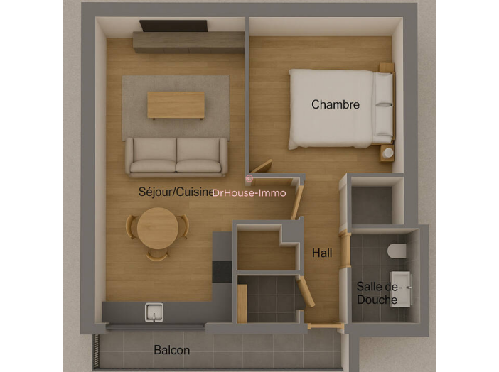 Appartement de 43m² - 2 pièces