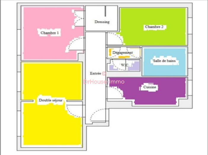 Appartement de 62m² - 3 pièces