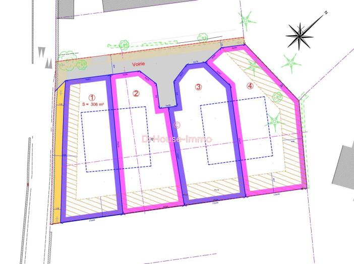 Terrain de 306m²
