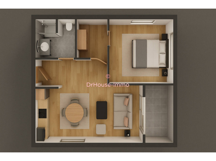 Appartement de 46m² - 2 pièces