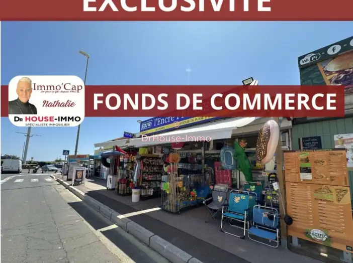Commerce 1 pièce de 42 m² - Cap d'Agde (34300)