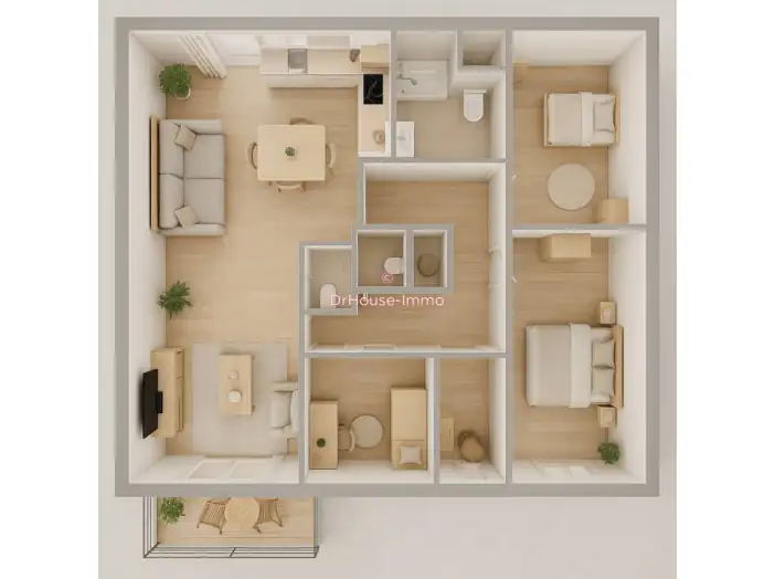 Appartement 4 pièces de 84 m² - Fleurbaix (62840)