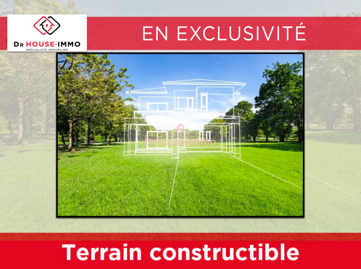 Terrain de 608m²