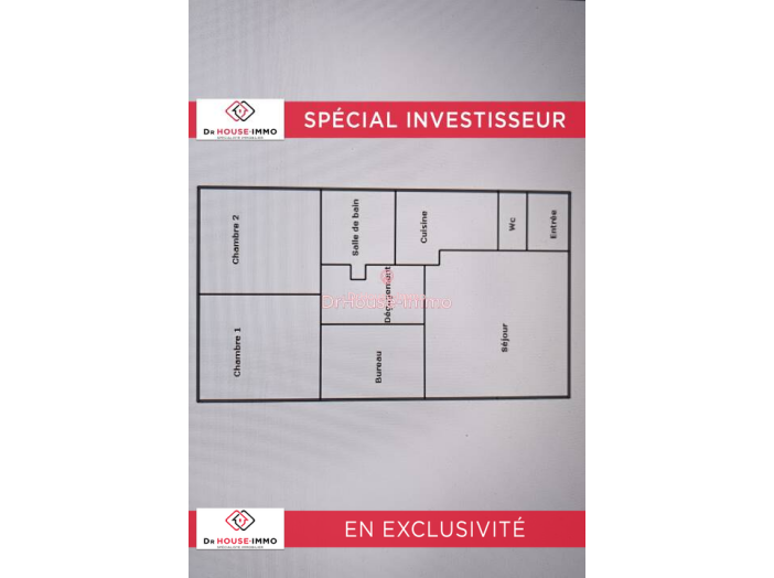 Appartement de 61m² - 3 pièces
