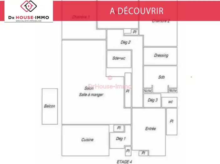Appartement 5 pièces de 119 m² - Versailles (78000)