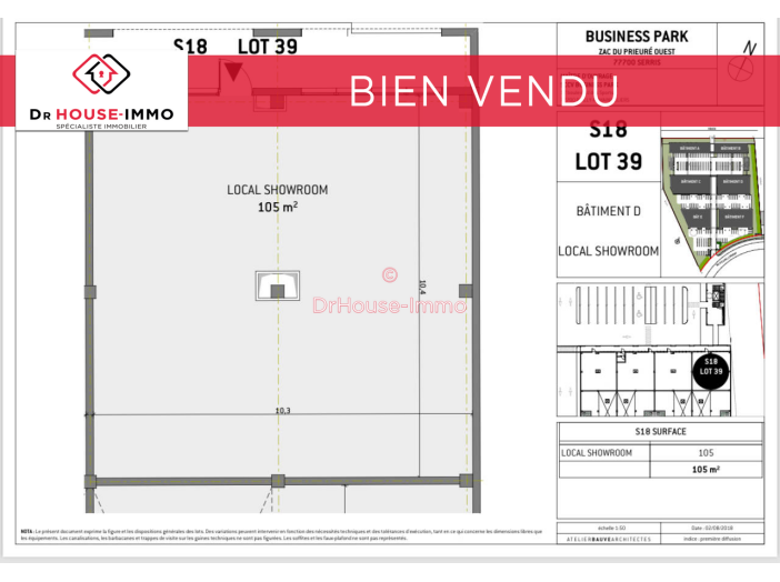 Commerce de 105m² - 1 pièces