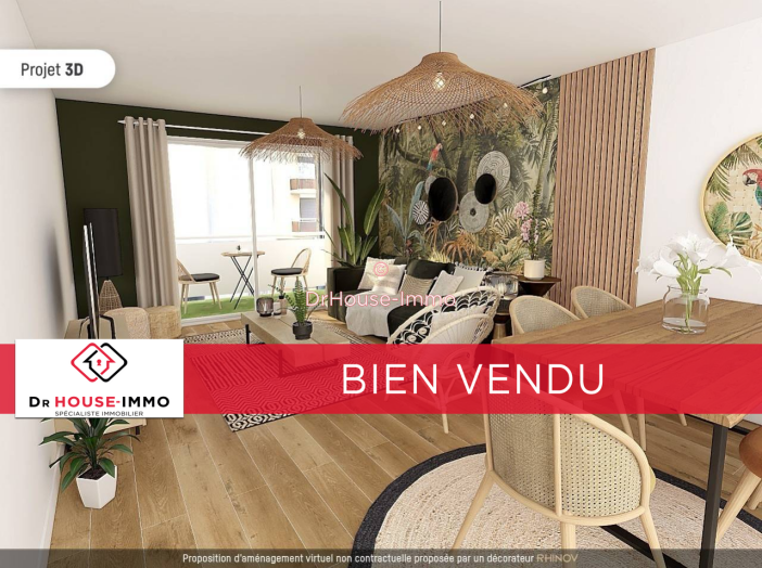 Appartement de 53m² - 2 pièces