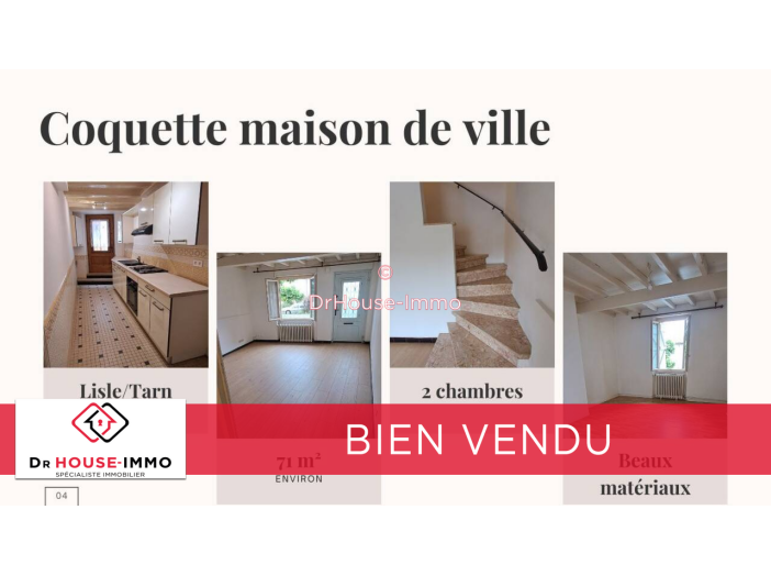 Maison de 71m² - 3 pièces