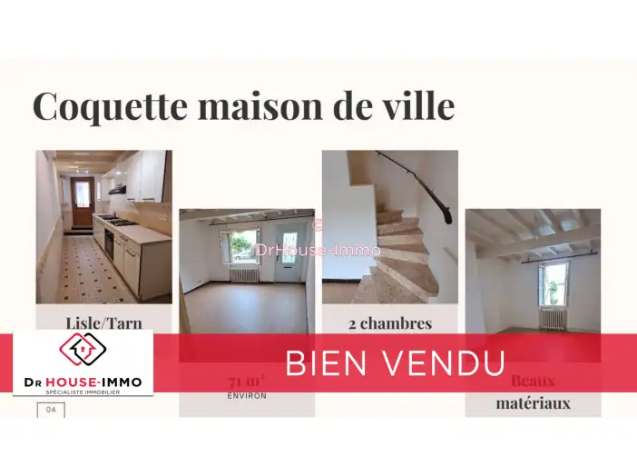 Maison 3 pièces de 71 m² - Lisle-sur-Tarn (81310)