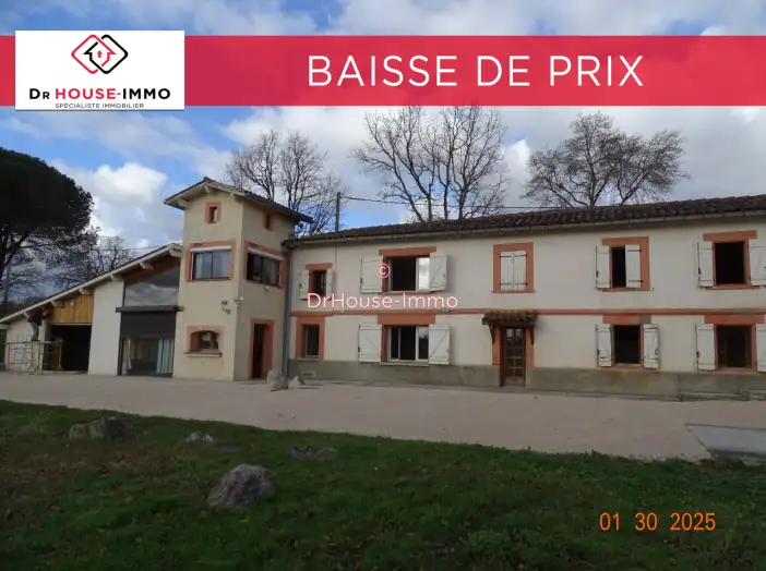 Maison 6 pièces de 180 m² - Poucharramet (31370)