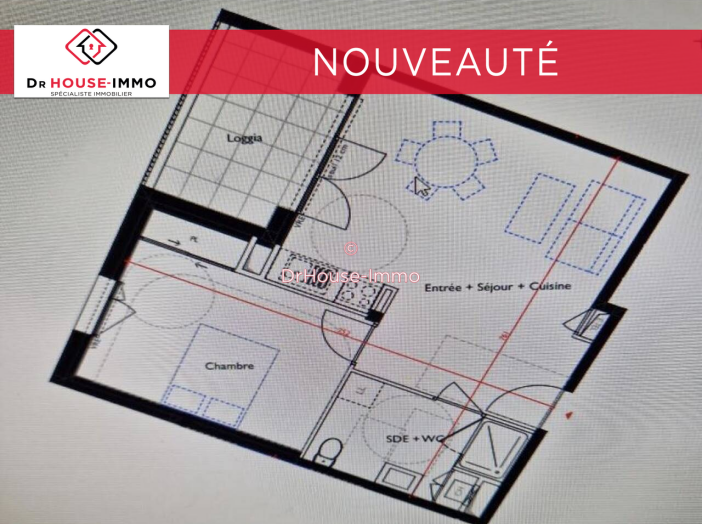Appartement de 46m² - 3 pièces