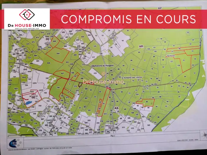 Terrain de 184 062 m² - Villefranche-du-Périgord (24550)