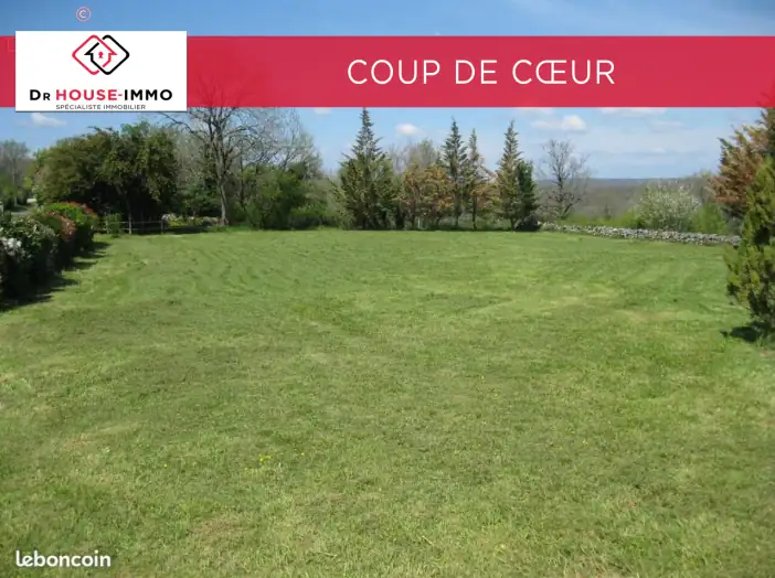 Terrain de 1 850 m² - Cuzance (46600)