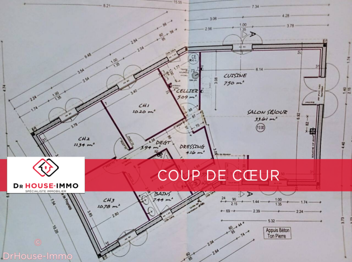 Maison de 97m² - 5 pièces