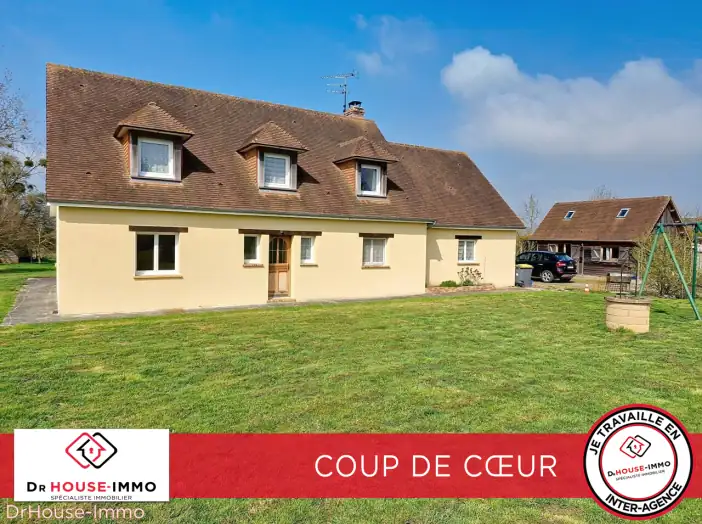 Maison 5 pièces de 160 m² - Crèvecœur-en-Auge (14340)