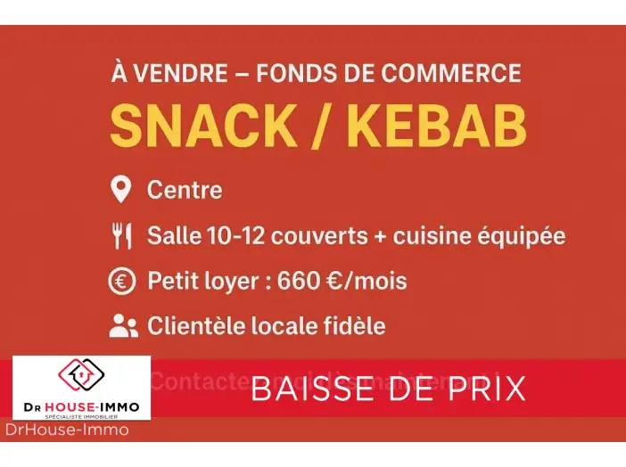 Commerce 3 pièces de 36 m² - Rouen (76000)