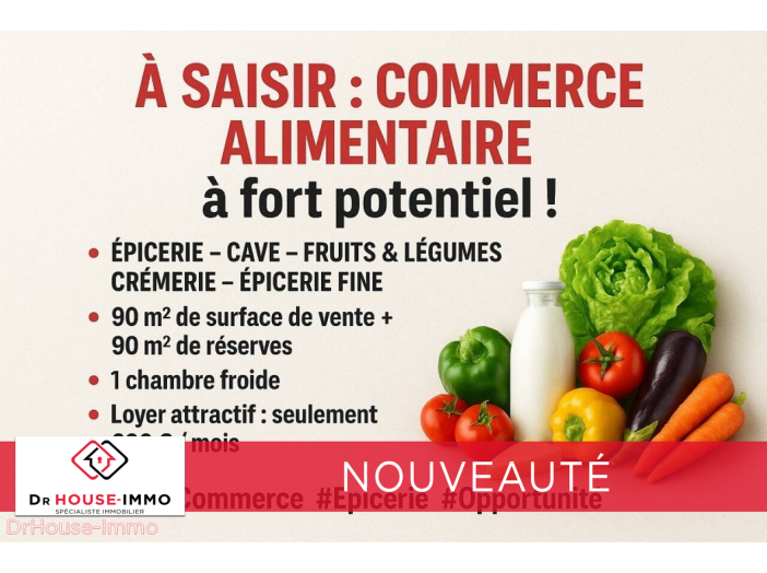 Commerce de 180m² - 2 pièces