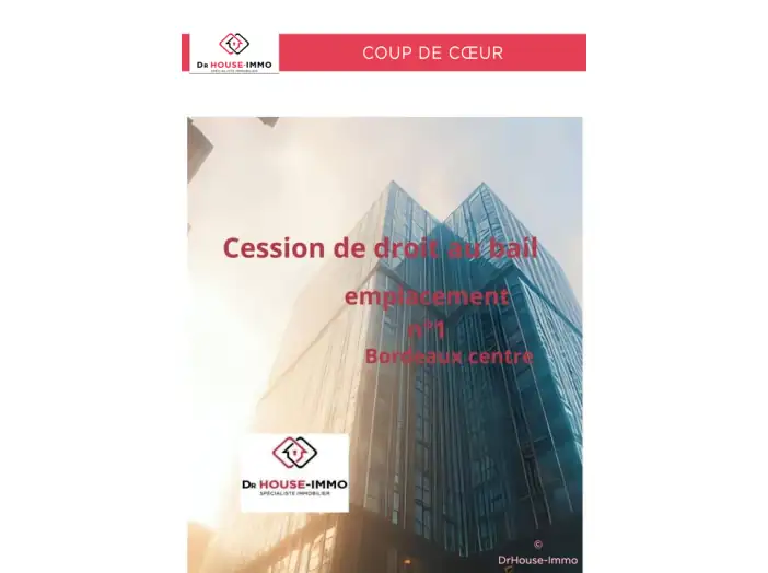 Commerce 4 pièces de 90 m² - Bordeaux (33000)