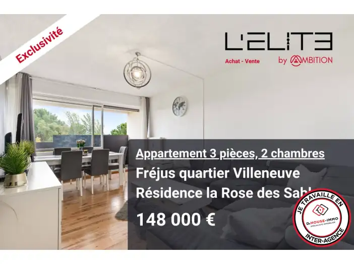 Appartement 3 pièces de 63 m² - Fréjus (83600)