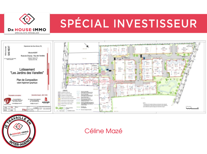 Terrain de 822m²