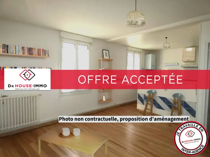 Appartement 2 pièces de 45 m² - La Couture-Boussey (27750)