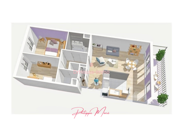 Appartement de 66m² - 3 pièces