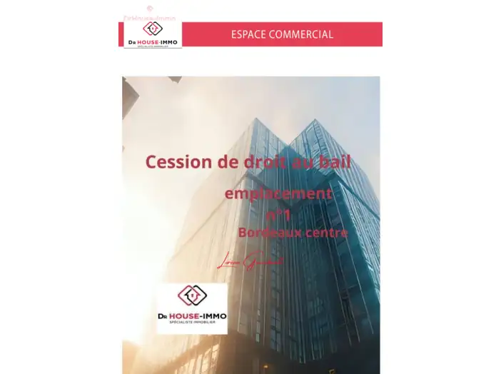 Commerce 2 pièces de 25 m² - Bordeaux (33000)