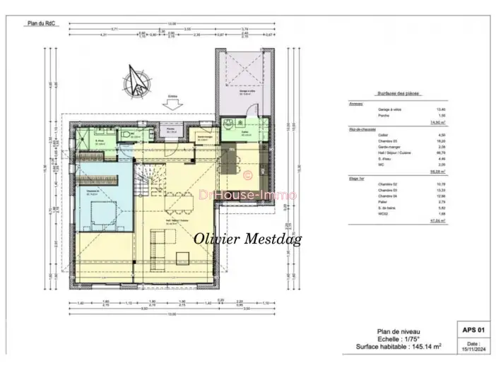 Maison 5 pièces de 145 m² - Seignosse (40510)