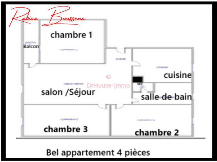 Appartement de 59m² - 4 pièces