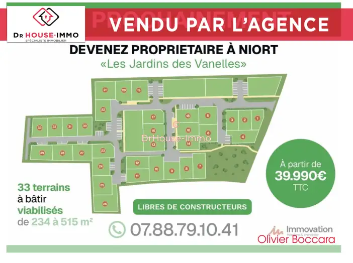 Terrain de 302 m² - Niort (79000)