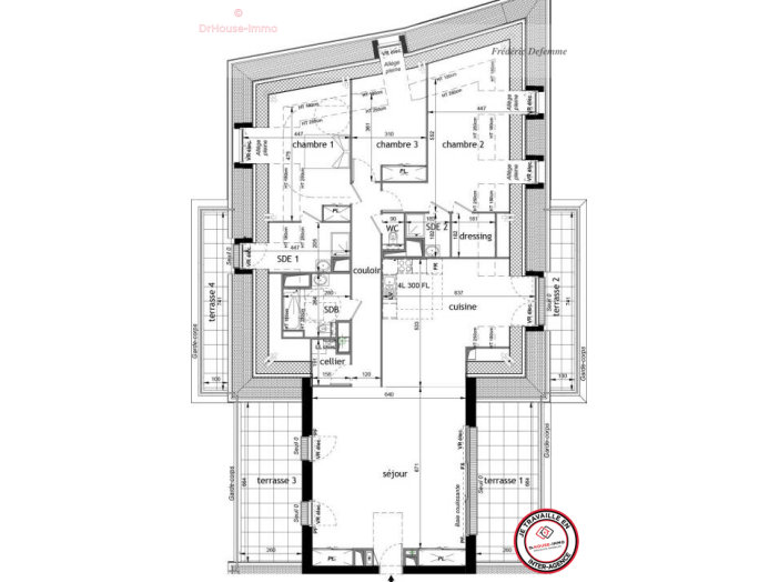 Appartement de 158m² - 4 pièces