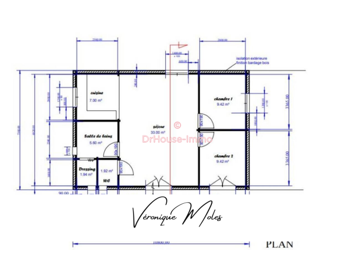 Terrain de 69m²