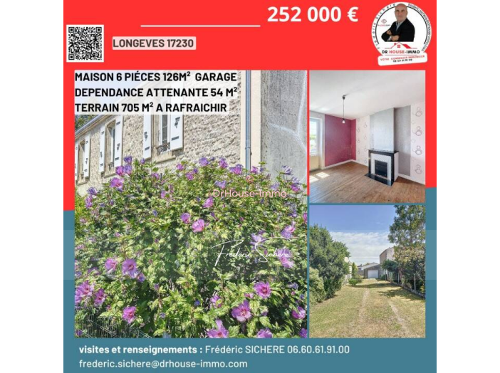 Maison de 126m² - 6 pièces